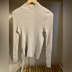 Beige Turtleneck